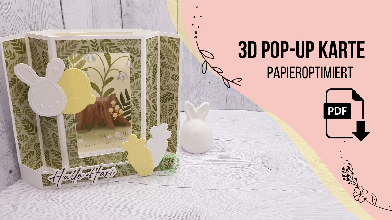 3D Pop-Up Karte🐇Papieroptimiert🐇nicht nur als Osterkarte🐇SU Käfer & CO🐇Creative Depot