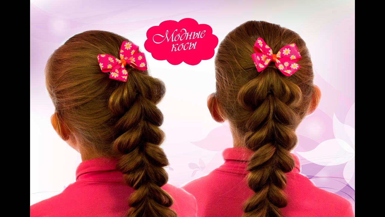 Французская коса без плетения|Детская прическа\ Imitation French braids | Children's hairstyle