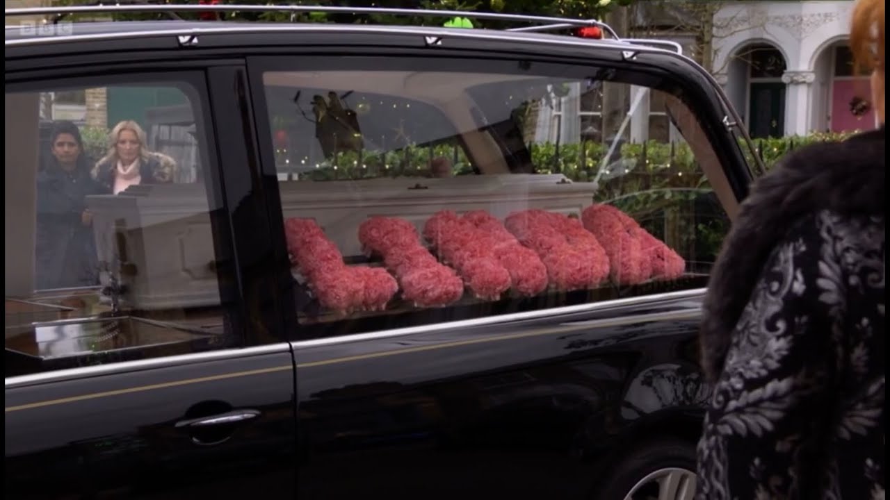Eastenders Linda’s funeral arrives as the community of Walford and THE SIX women pay their respects