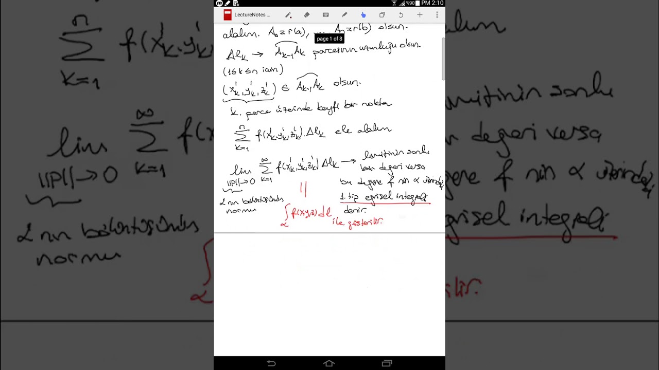 Egrisel İntegraller 1