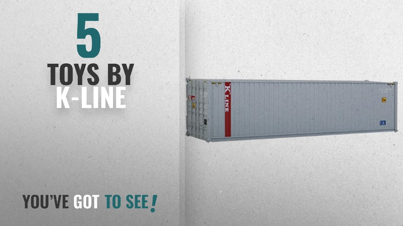 Top 10 K-Line Toys [2018]: Walthers SceneMaster HC RS K-Line Container, 40'