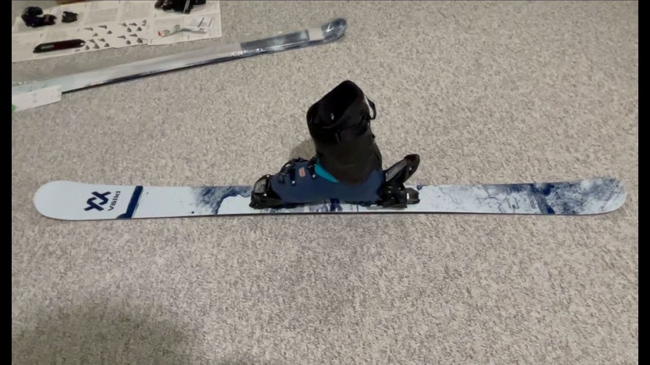 DIY 自己安装双板固定器. How to install ski bindings. Easy!