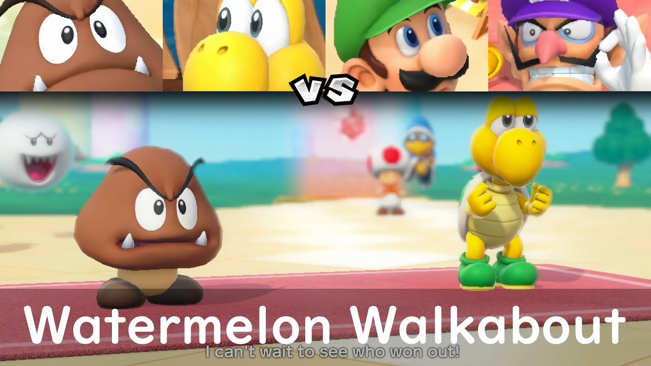 Super Mario Party Goomba and Koopa Troopa vs Luigi and Waluigi #50