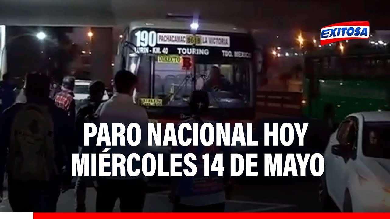 🔴🔵Paro 14 de mayo: Buses circulan de forma parcial pese convocatoria de protesta este miércoles