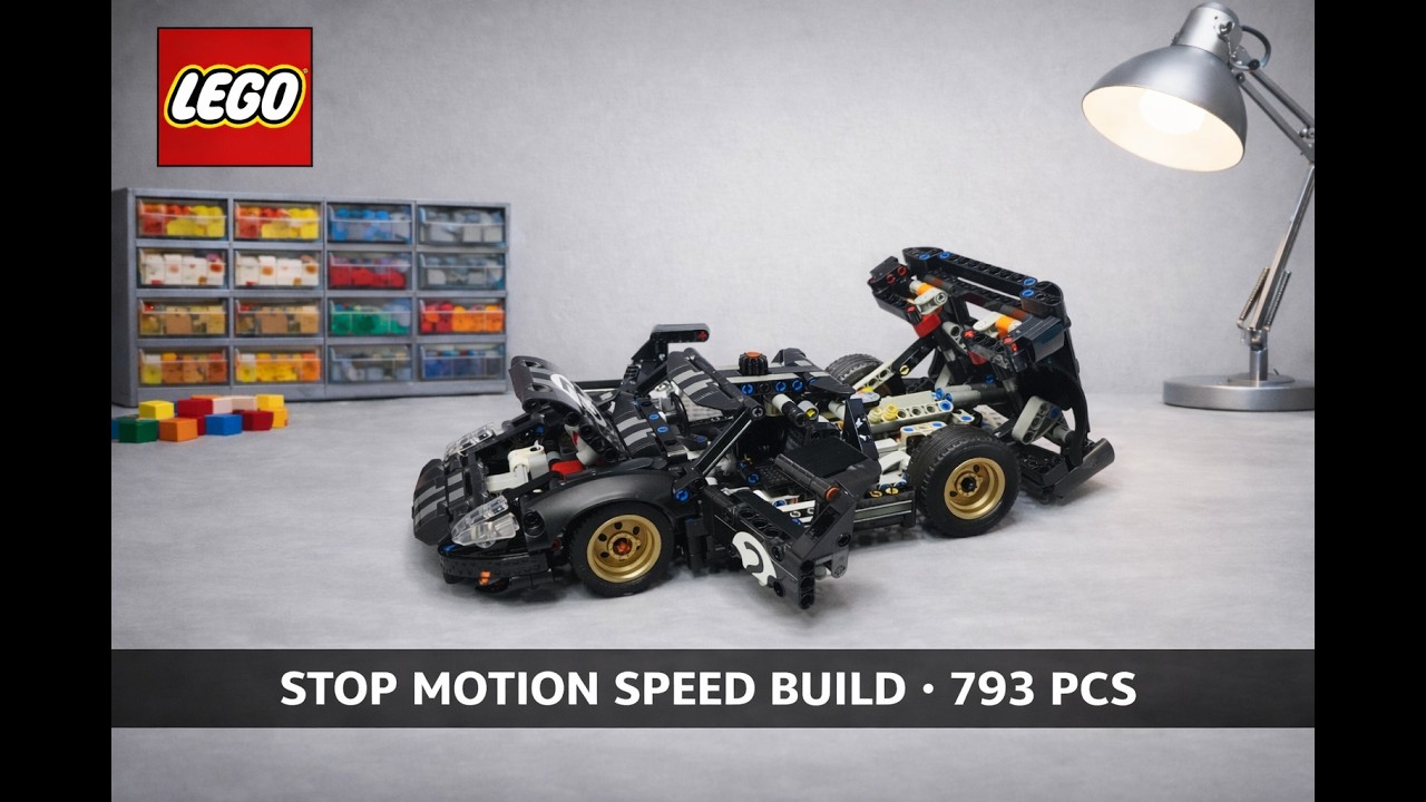 LEGO Technic #42223 1966 Ford GT40 MKll | Stop Motion Build #lego