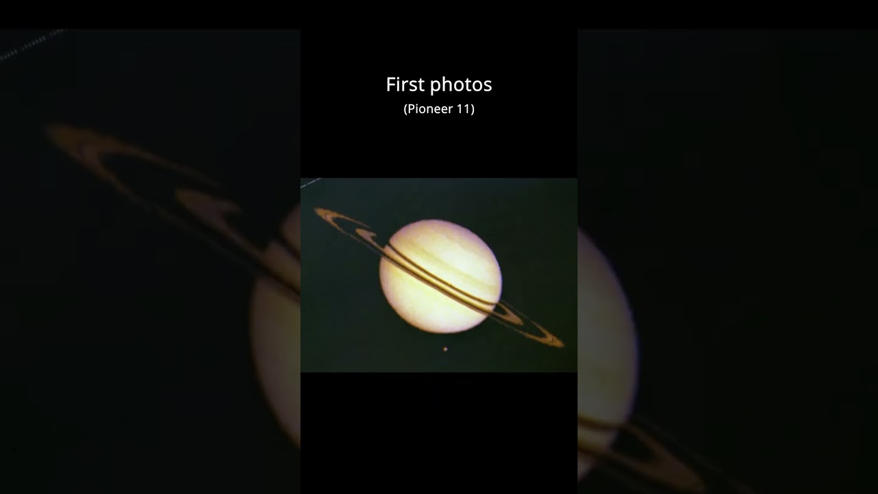 First photos of Saturn