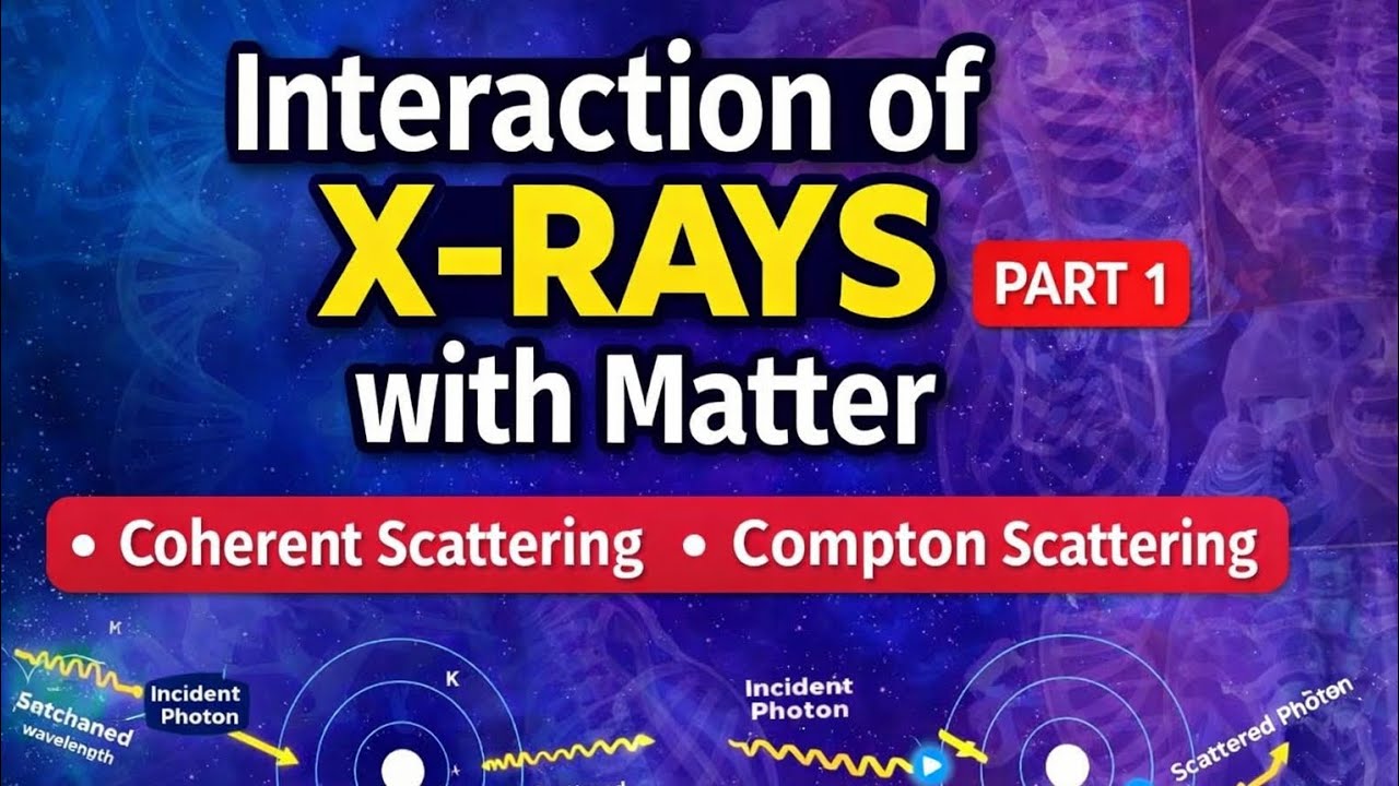 Interaction of X RAY with MATTER/Coherent Scattering/Compton scattering/Radiology 