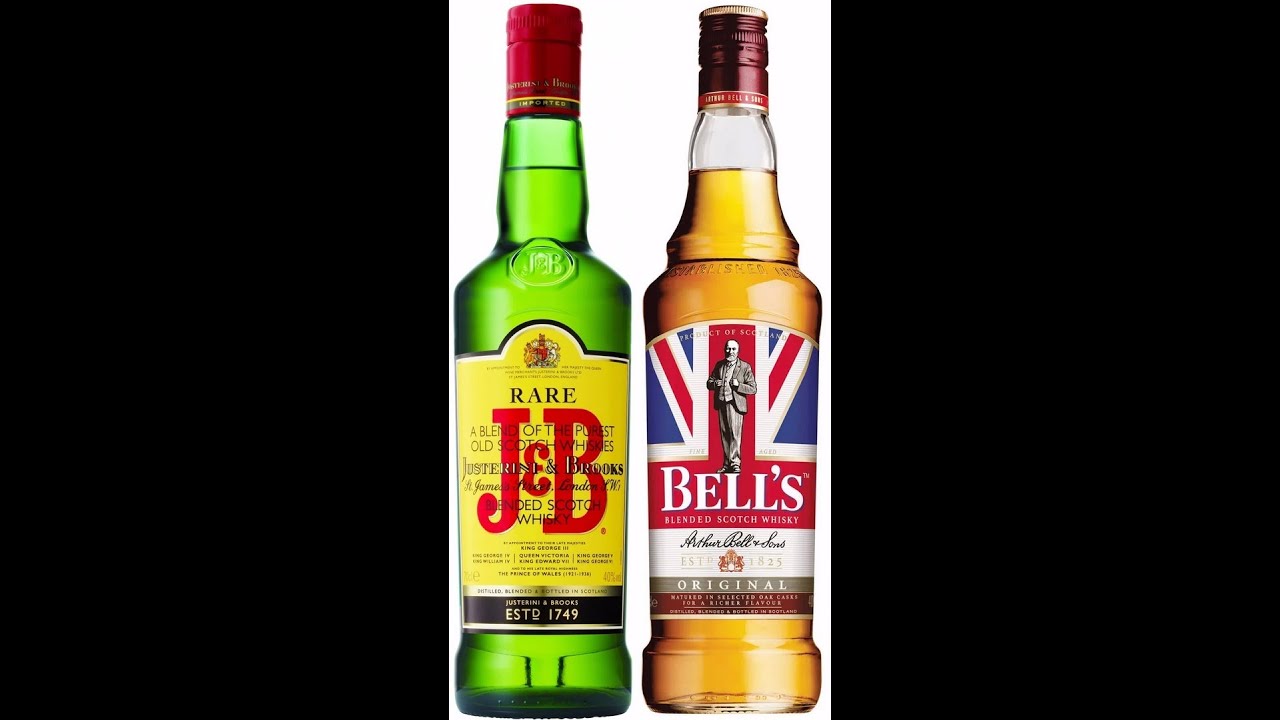 Сравнение Blended Scotch Whisky Bell&rsquo;s и Blended Scotch Whisky J & B RARE.