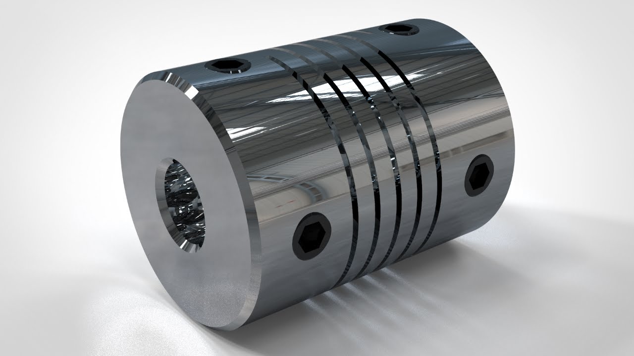 Autodesk Inventor - Ejercicio 5 Básico - Cople Flexible + DESCARGA GRABCAD