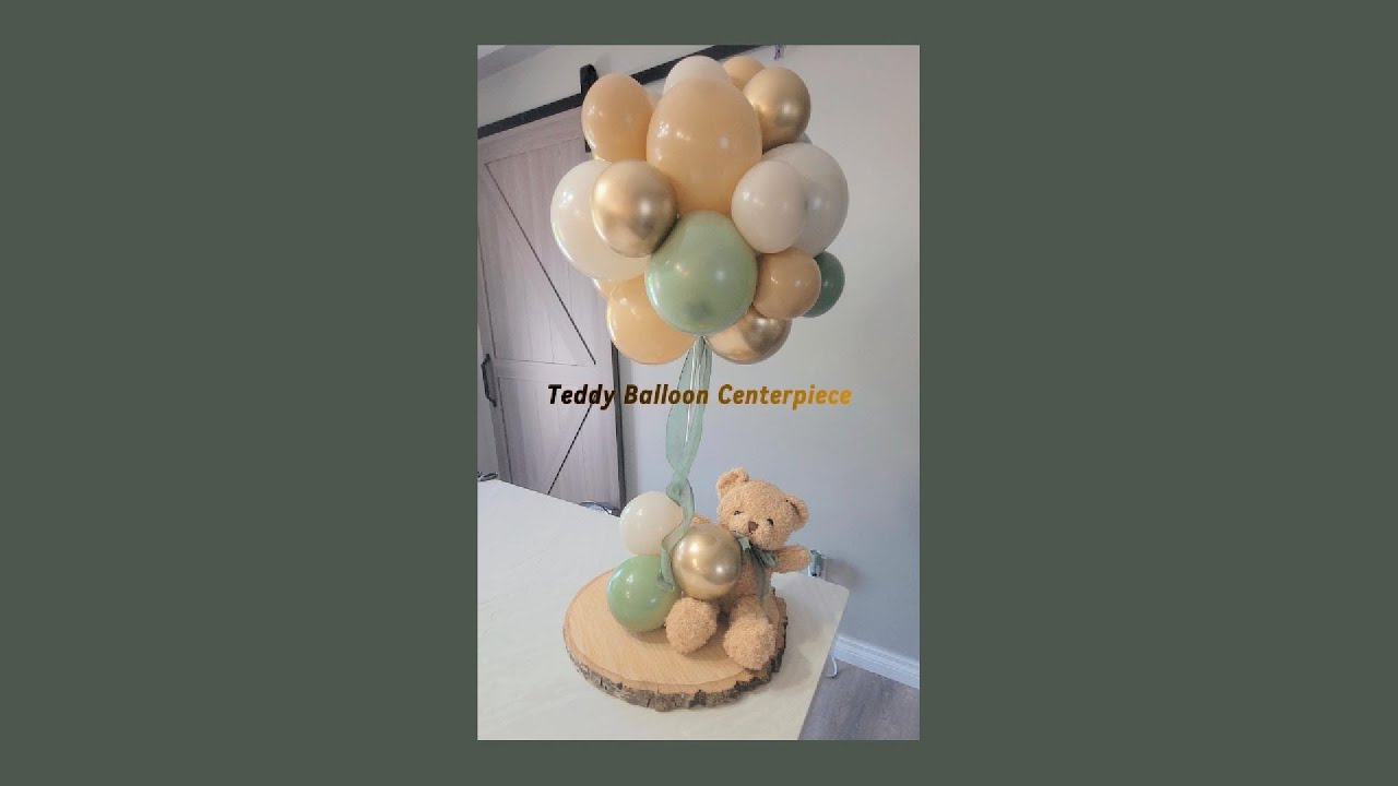 Teddy Bear Balloon Centerpiece | How To | DIY