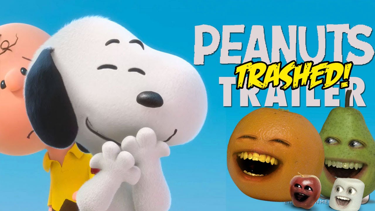Annoying Orange - PEANUTS TRAILER Trashed!!