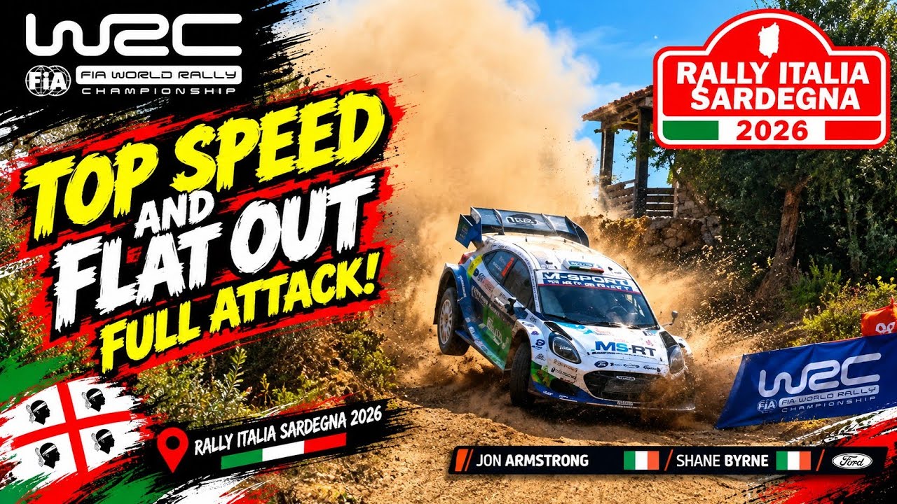 WRC FLAT OUT! 🔥 TOP SPEED & FULL ATTACK | Rally Italia Sardegna 2026