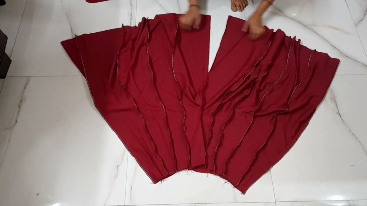 कली वाला प्लाजो कैसे बनाए //kali wala plazo cutting and stitching 