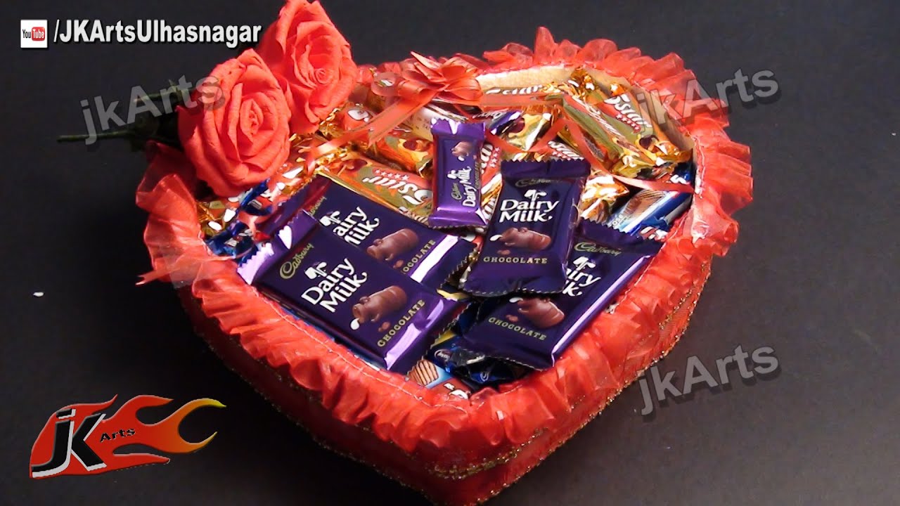 DIY Valentines Gift Idea  | Chocolate Basket | JK Arts 481
