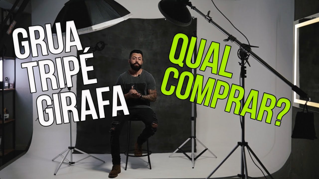 GRUA, TRIPÉS e GIRAFAS! QUAL ESCOLHER?