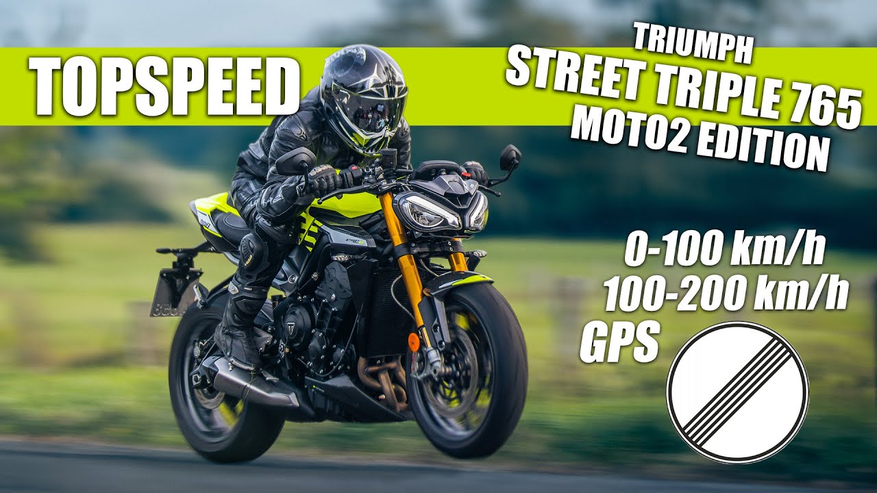 Triumph Street Triple MOTO2 | Topspeed, Acceleration | GERMAN HIGHWAY