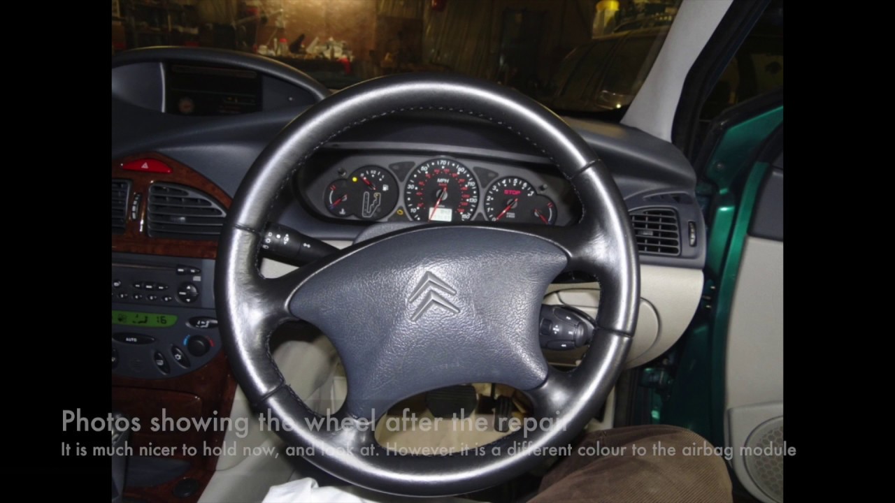 Citroen C5 Steering wheel removal