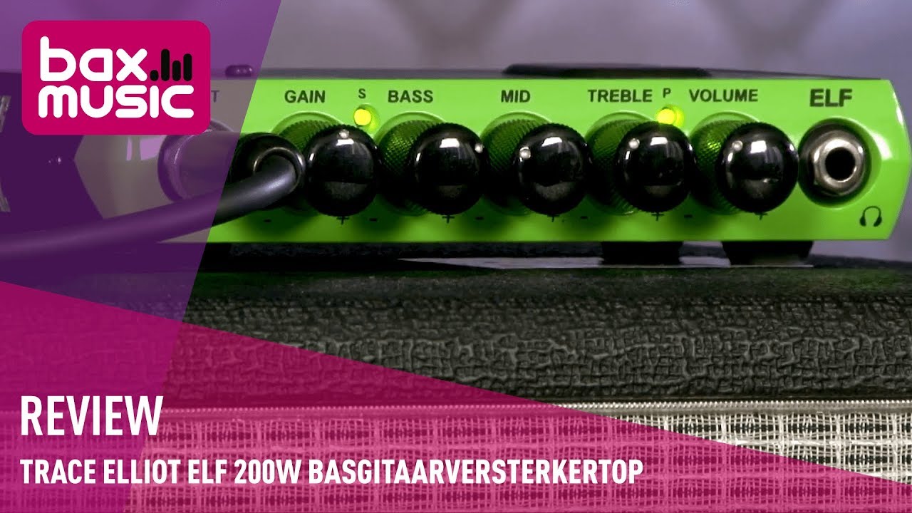 Trace Elliot ELF 200W ultra compacte basgitaarversterkertop Review | Bax Music