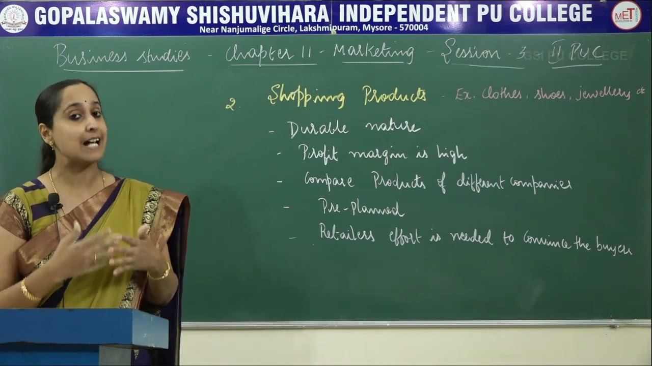 BUSINESS STUDIES | ll PUC | CH 011 | MARKETING - PRODUCT | S03