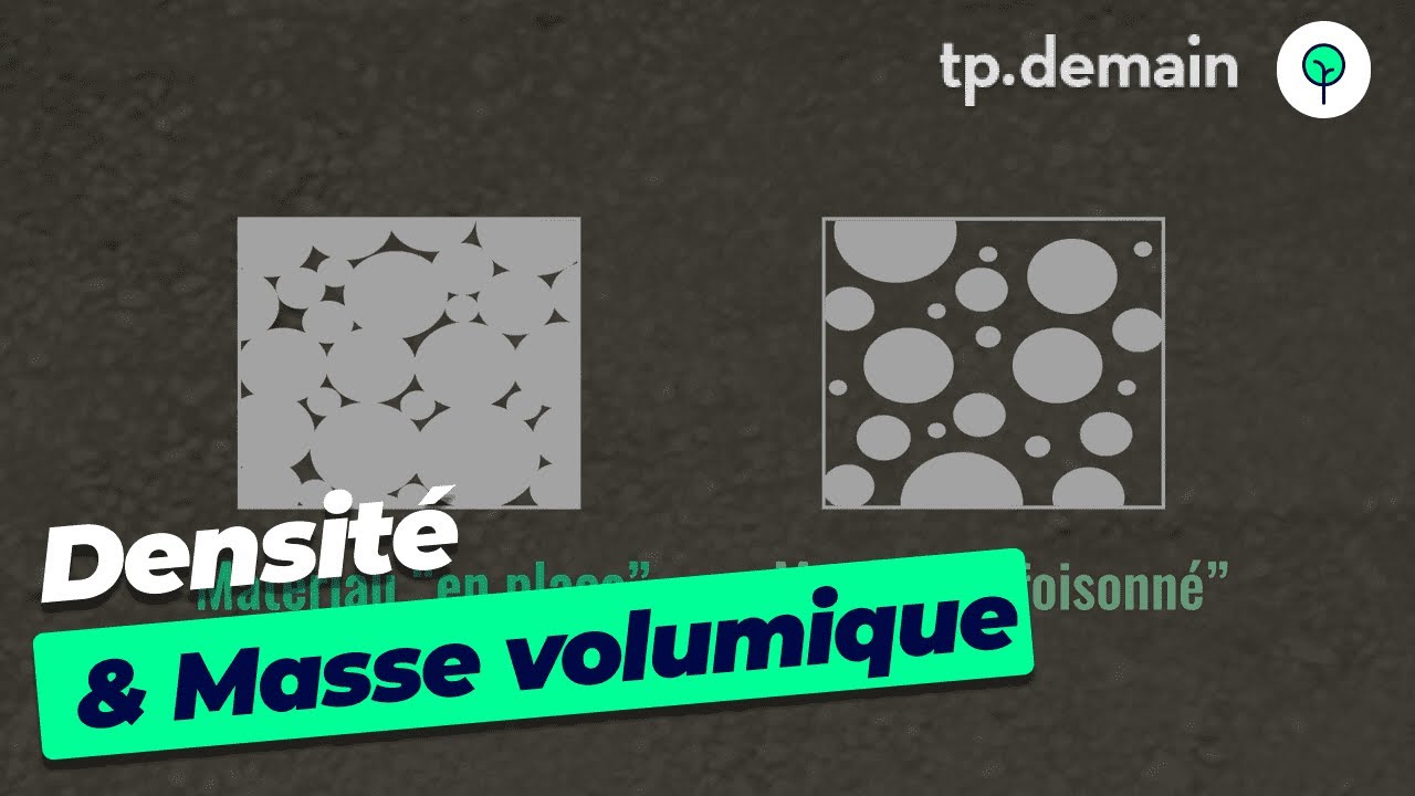 La densit&eacute; et la masse volumique