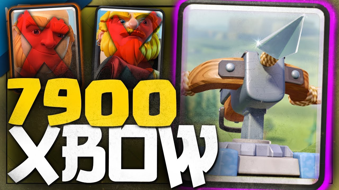 7900+ w/ F2P X-BOW CYCLE DECK ft. Ian || Clash Royale Top Ladder Pushing