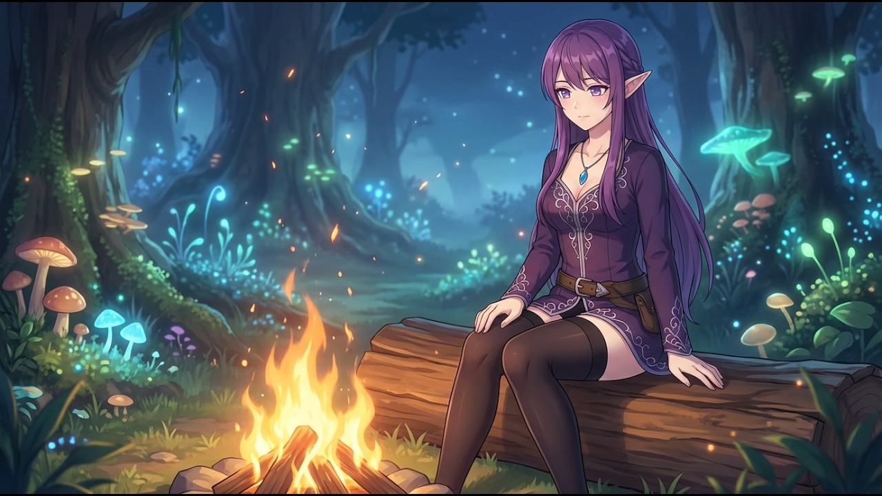 Campfire lofi vibes 🫰💜