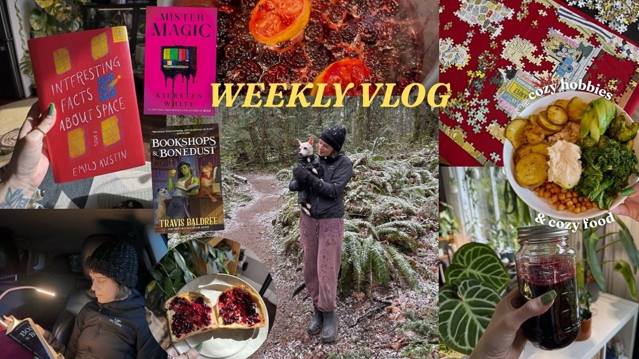 ☁️ cozy days in my life ☁️ reading, puzzles, new tea, & nourishing meals