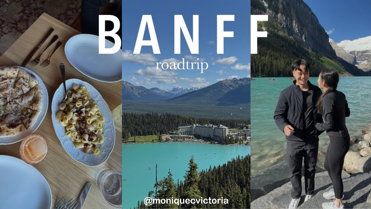 driving to Banff 🚗🌿 first ever road trip, lake louise, mountains on mountains