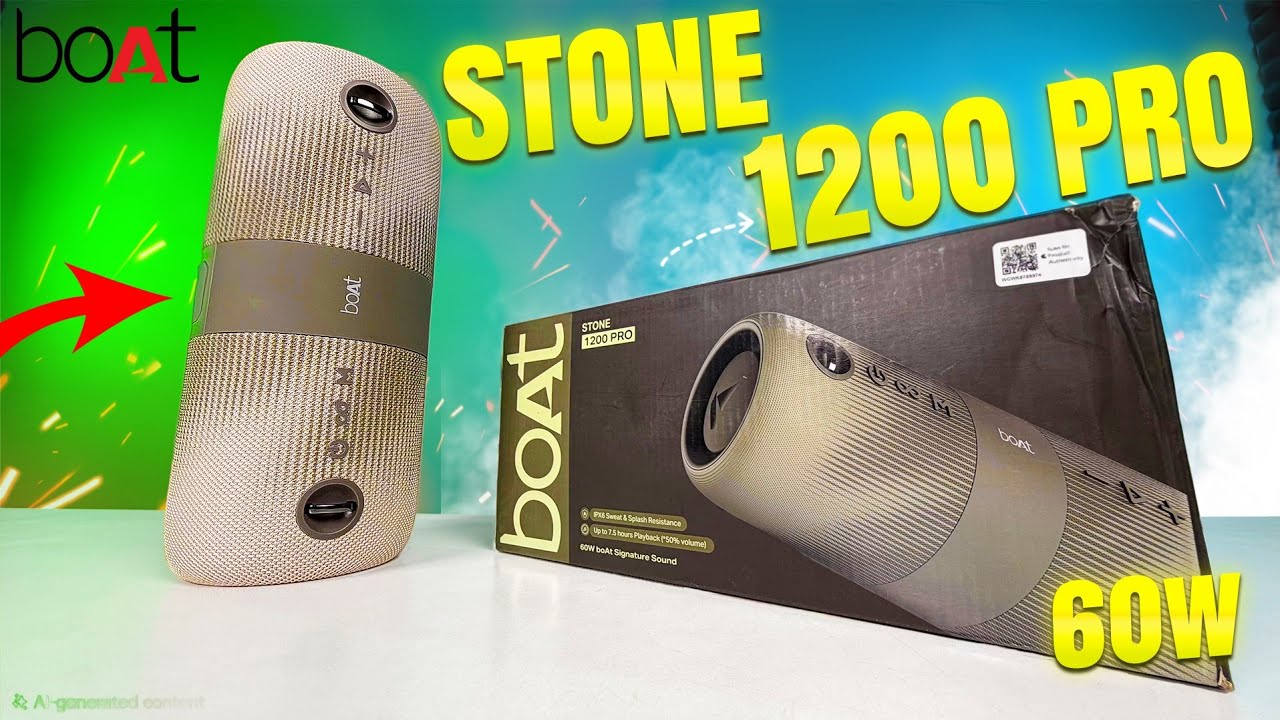 Boat Stone 1200 Pro Bluetooth Speaker | 60W | Unboxing Review Sound Test | Best Bluetooth Speaker