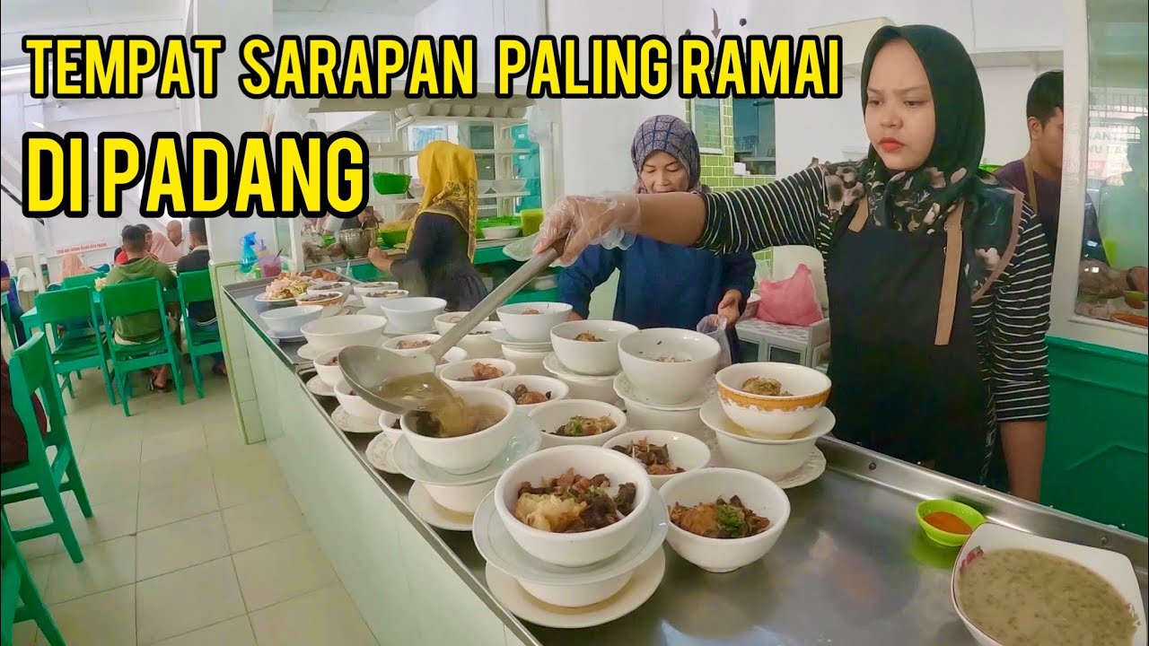 BUKA PAGI SAJA❗️ SLALU RAMAI❗️KULINER SOTO PADANG TEMPAT MAKAN ENAK DAN RAMAI BOFET RAJAWALI PADANG