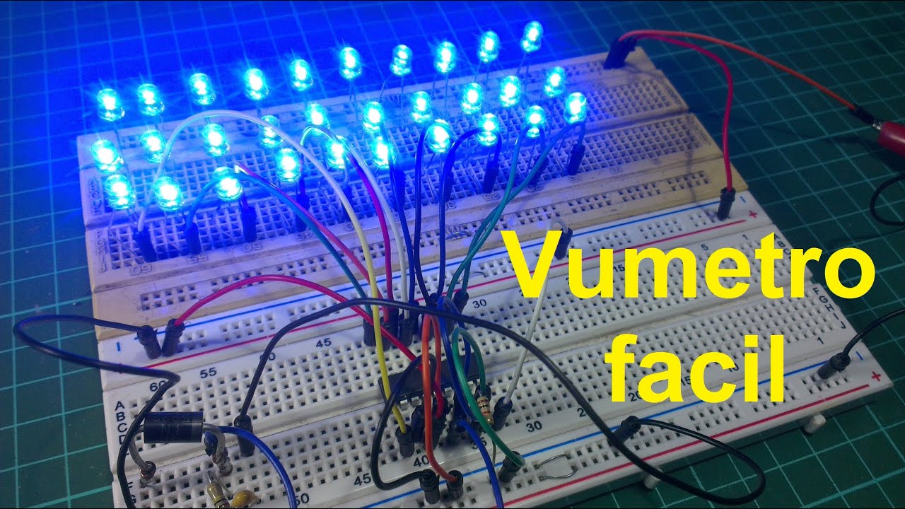 Electronica practica y basica #4: Vumetro led lm3915 facil de hacer