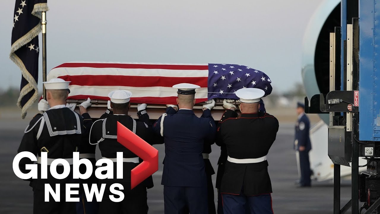 George H.W. Bush arrives in Texas after final flight on Air Force One