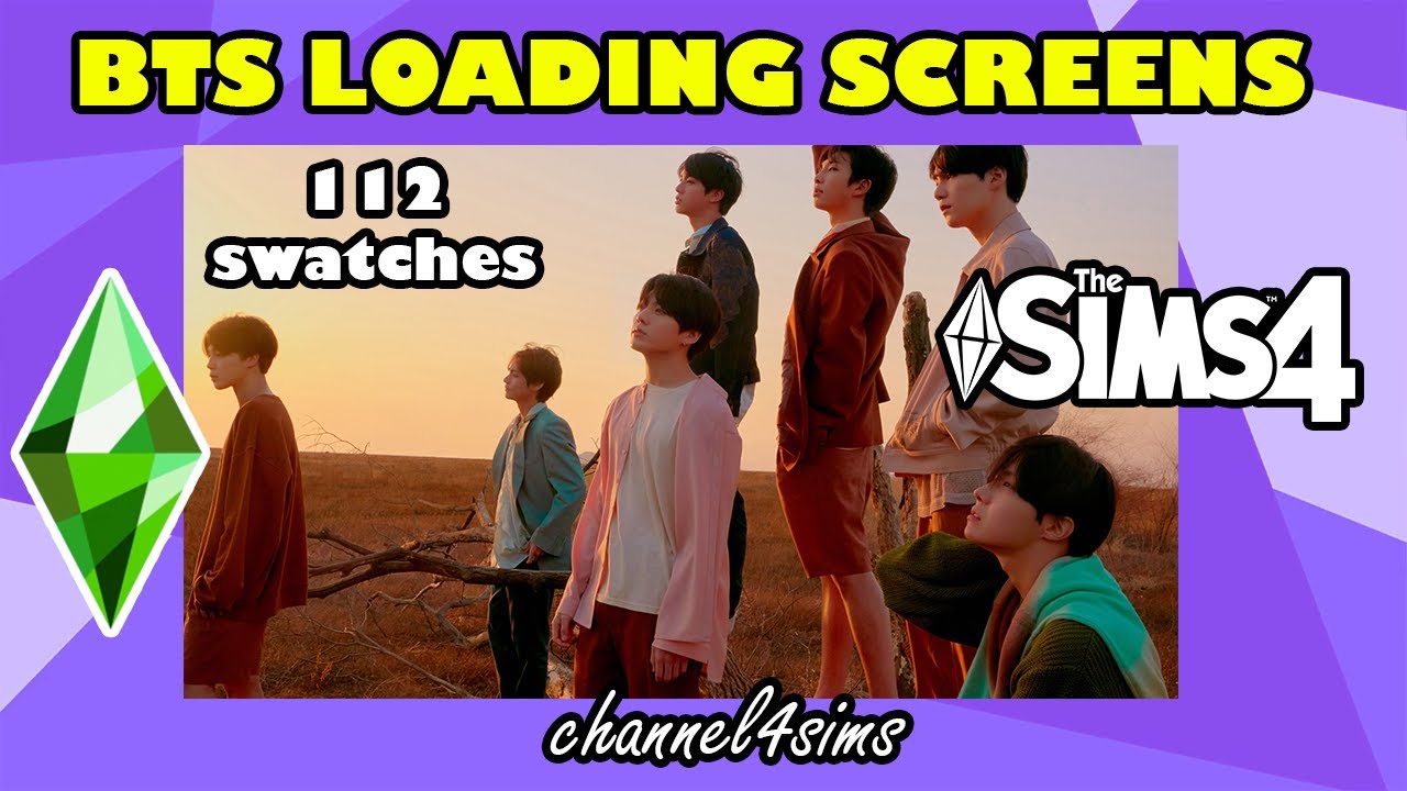 TS4 DOWNLOAD: BTS LOADING SCREENS (ENG/PT-BR/ESP)