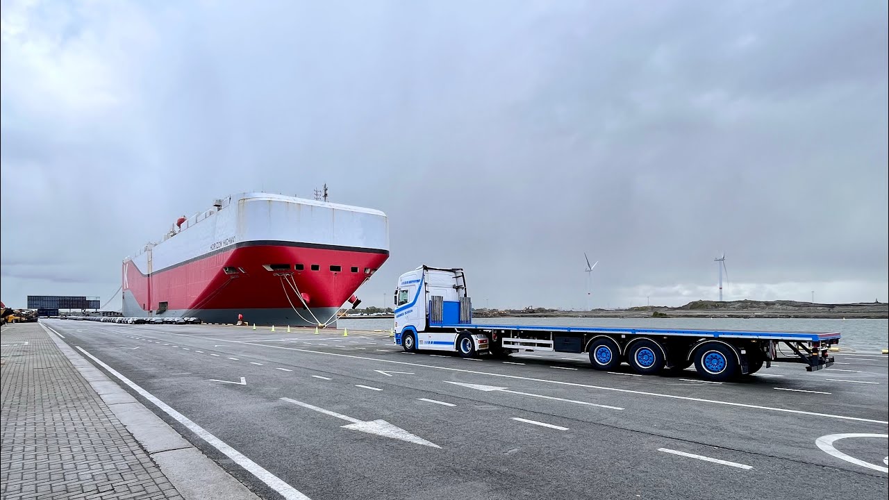 🇹🇼 Destination Taiwan!! | Loading Crane Parts in 🇩🇪 Munich for Zeebrugge | Truckvlog | HGV | LKW