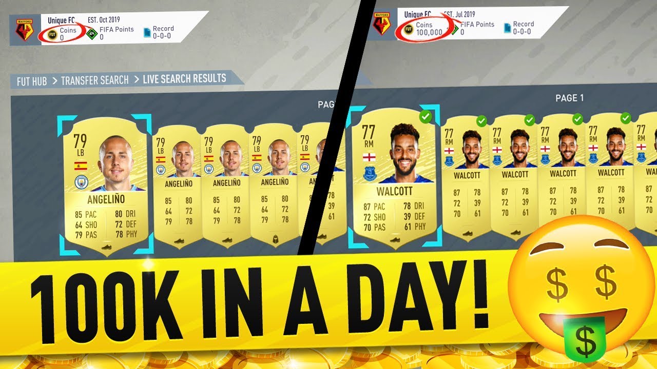 TRADING TO 100K IN A DAY - FIFA 20 ULTIMATE TEAM