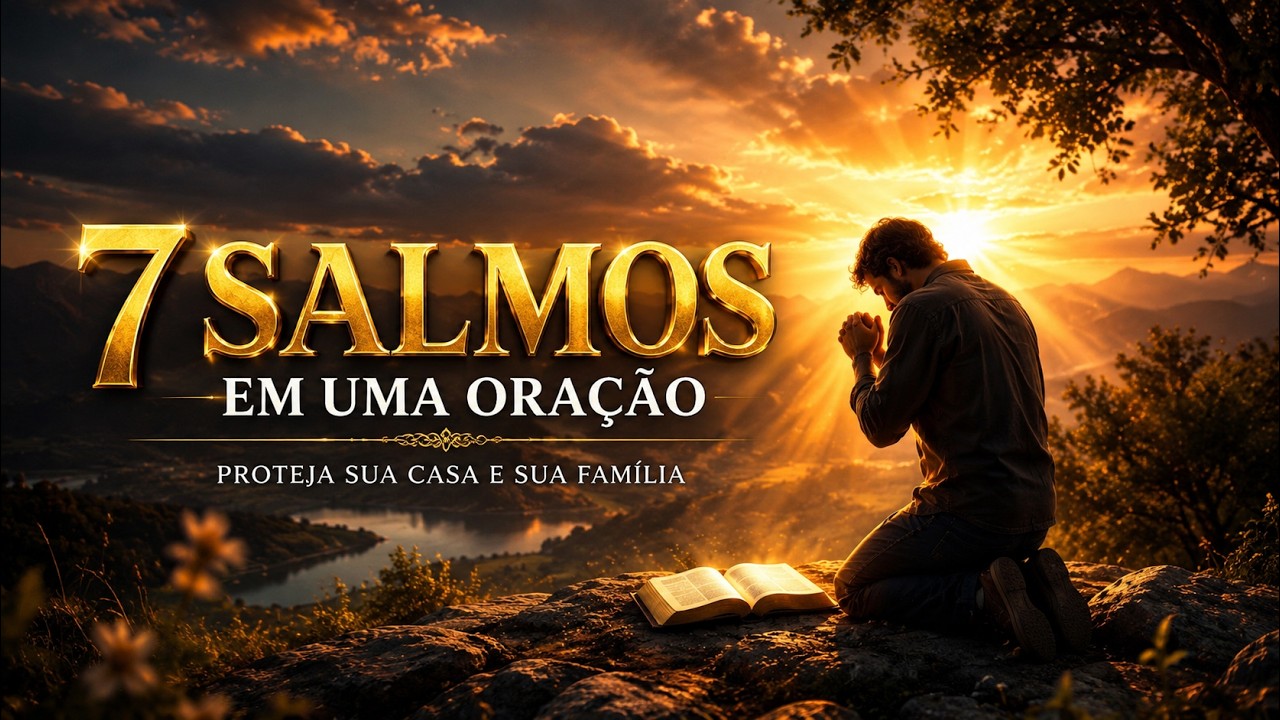 EXPULSE TODO MAL 🙏 7 SALMOS EM UMA ORAÇÃO | Blindagem Espiritual para Casa e Família #salmo23