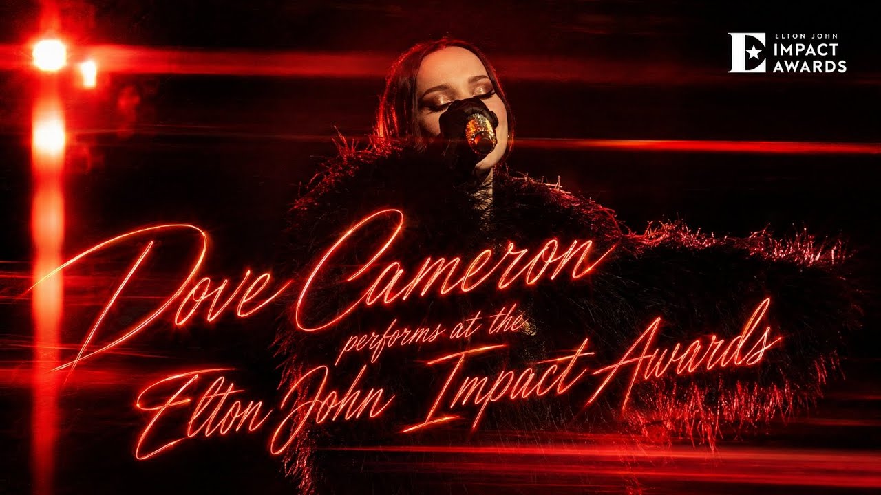 Dove Cameron performs at the Elton John Impact Awards (Audio 2025)