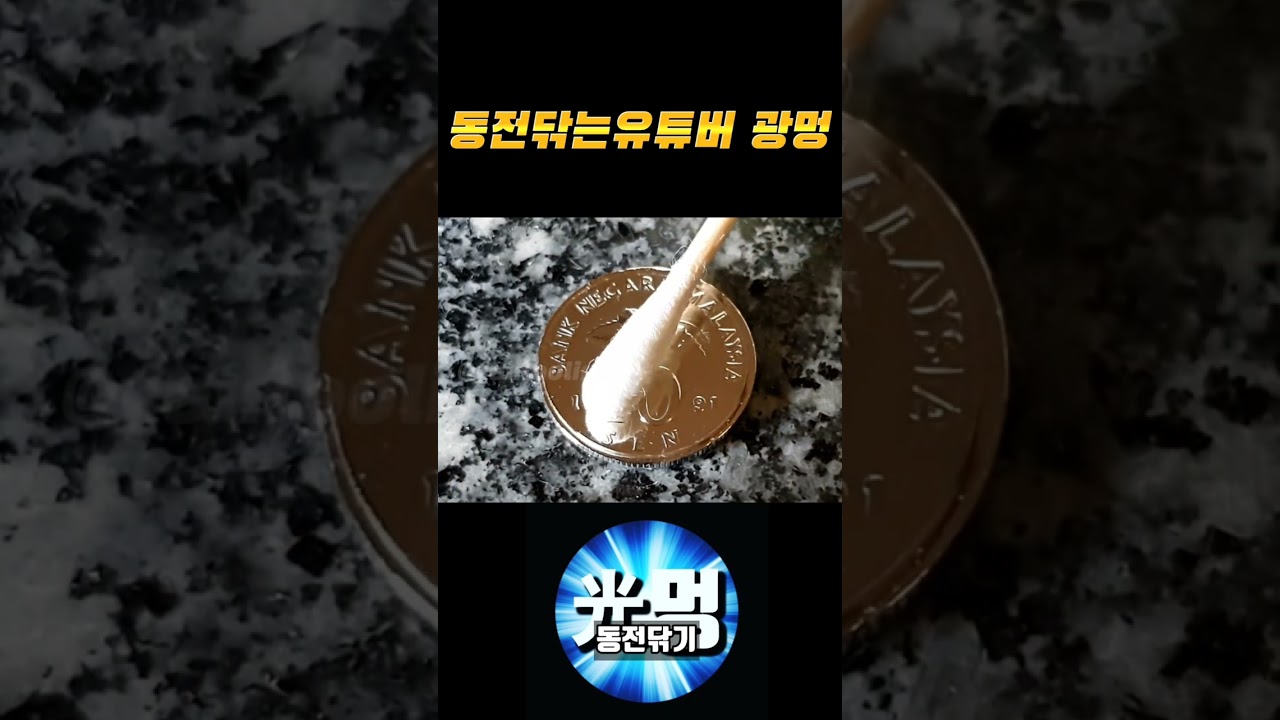 Malaysia 10 sen 1991 / 동전닦기