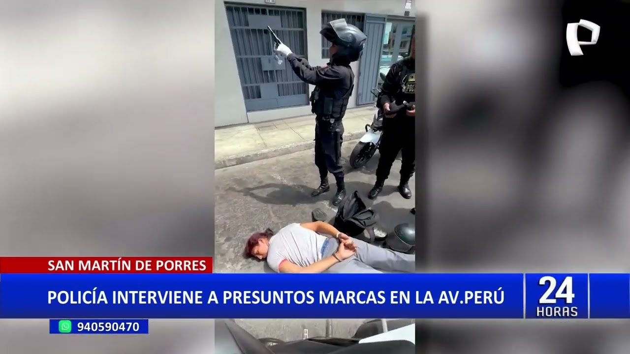 SMP: capturan a presuntos marcas en la avenida Perú