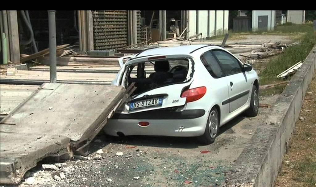 Aftermath of the Italy earthquake in Cavezzo, province of Modena
