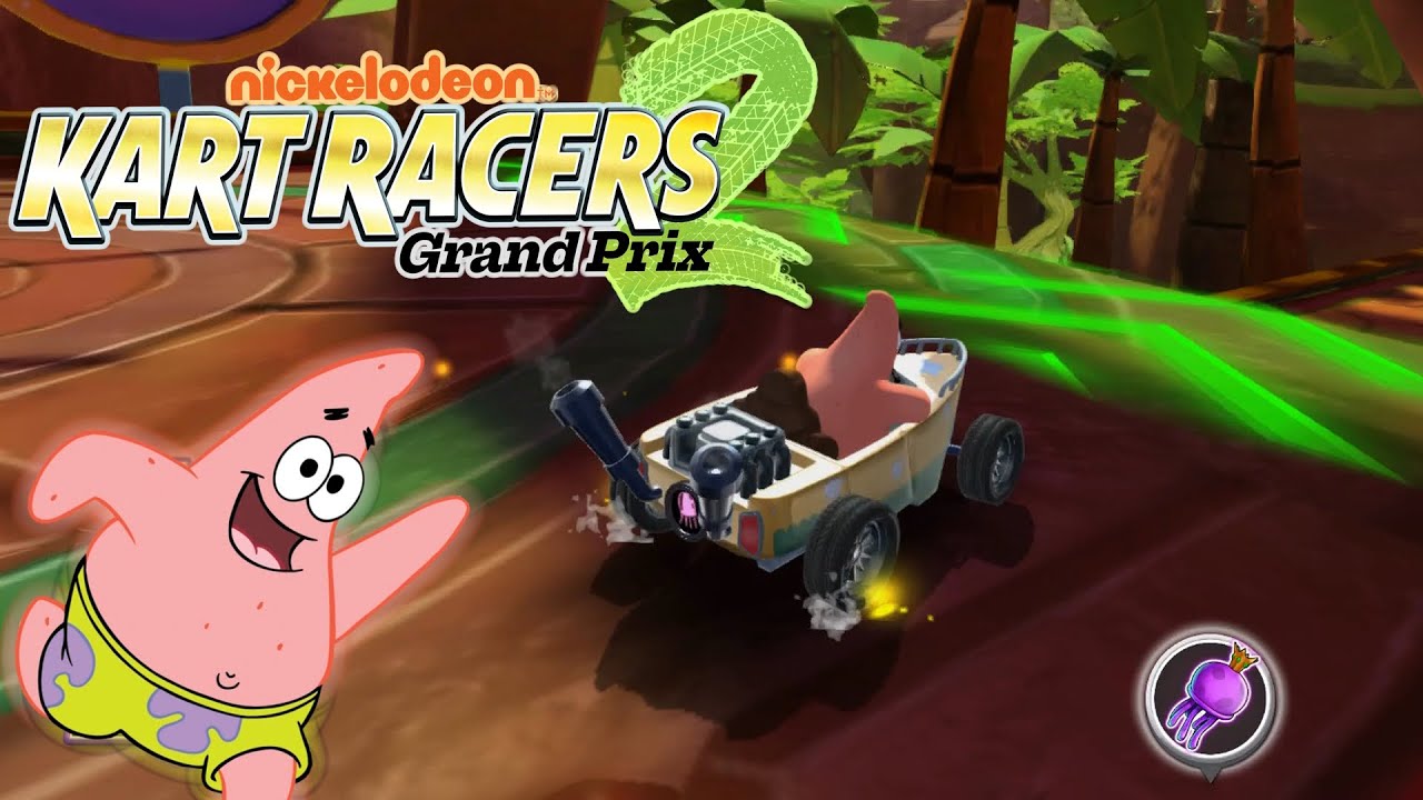 Football Cup Grand Prix as Patrick - Nickelodeon Kart Racers 2: Grand Prix (Easy, No Commentary)
