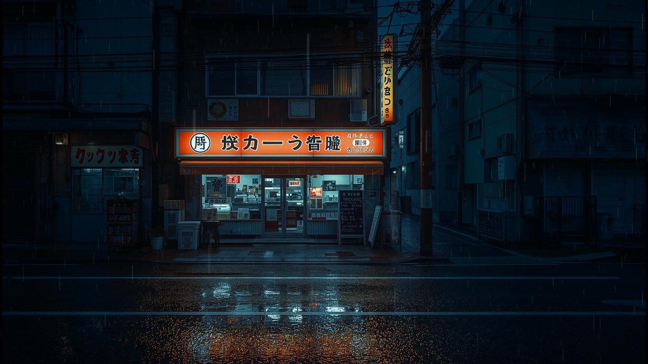 Tokyo Midnight Rain 🌧️ — Rainy Chillhop Lofi to Stay Focused
