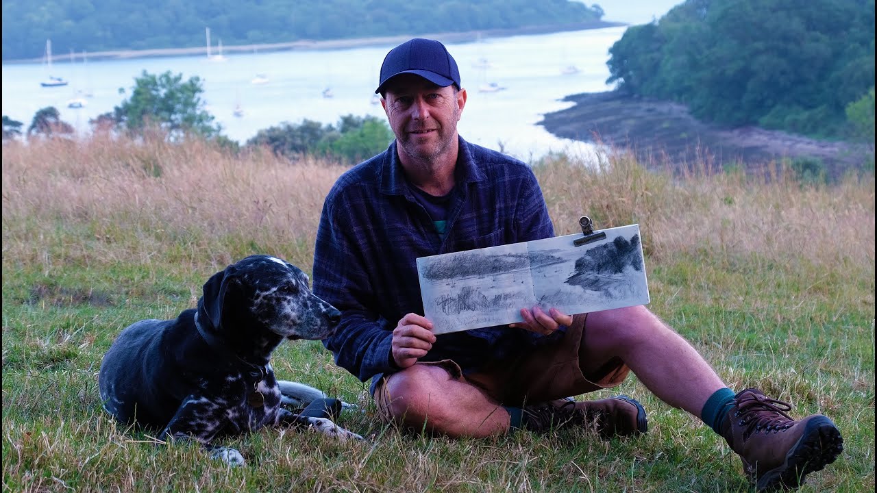 Plein air pencil sketching in Cornwall | trying out Arrtx sketching pencils