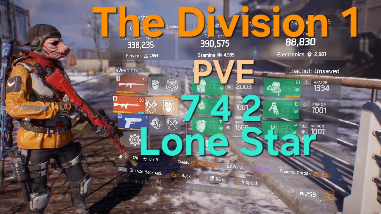 The Division 1-PVE Lone Star Build 
