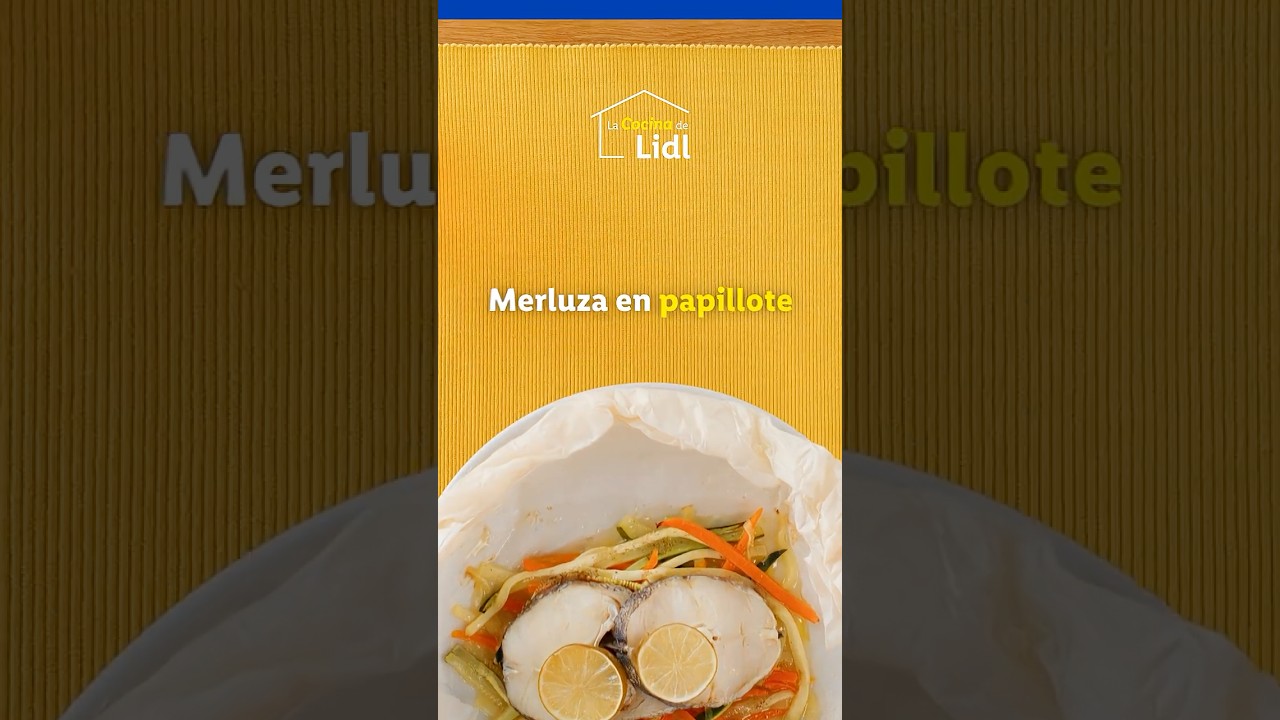 Receta de merluza en papillote 🐟🥕 #shorts