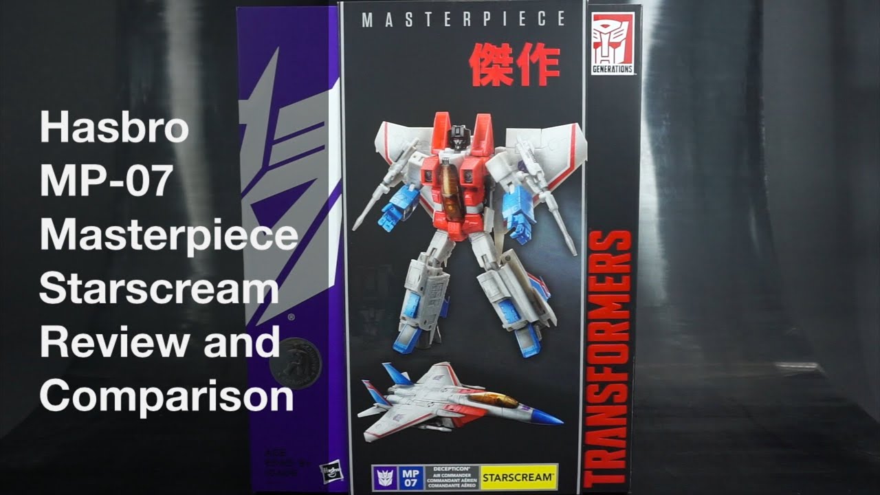 Transformers Review: Hasbro MP-07 Masterpiece Starscream Review and Comparison. P4L Reviews