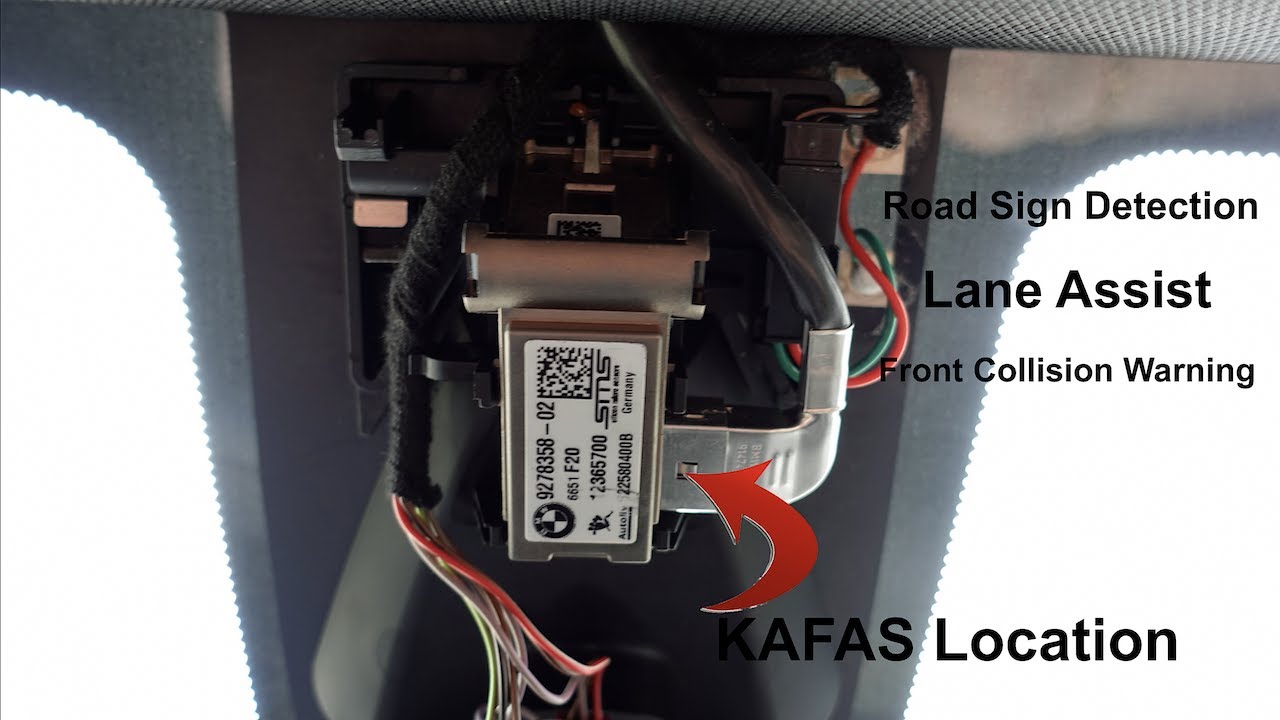 BMW F Series KAFAS Location / Lane Assist / Front Collision Warning / Road Sign Detection