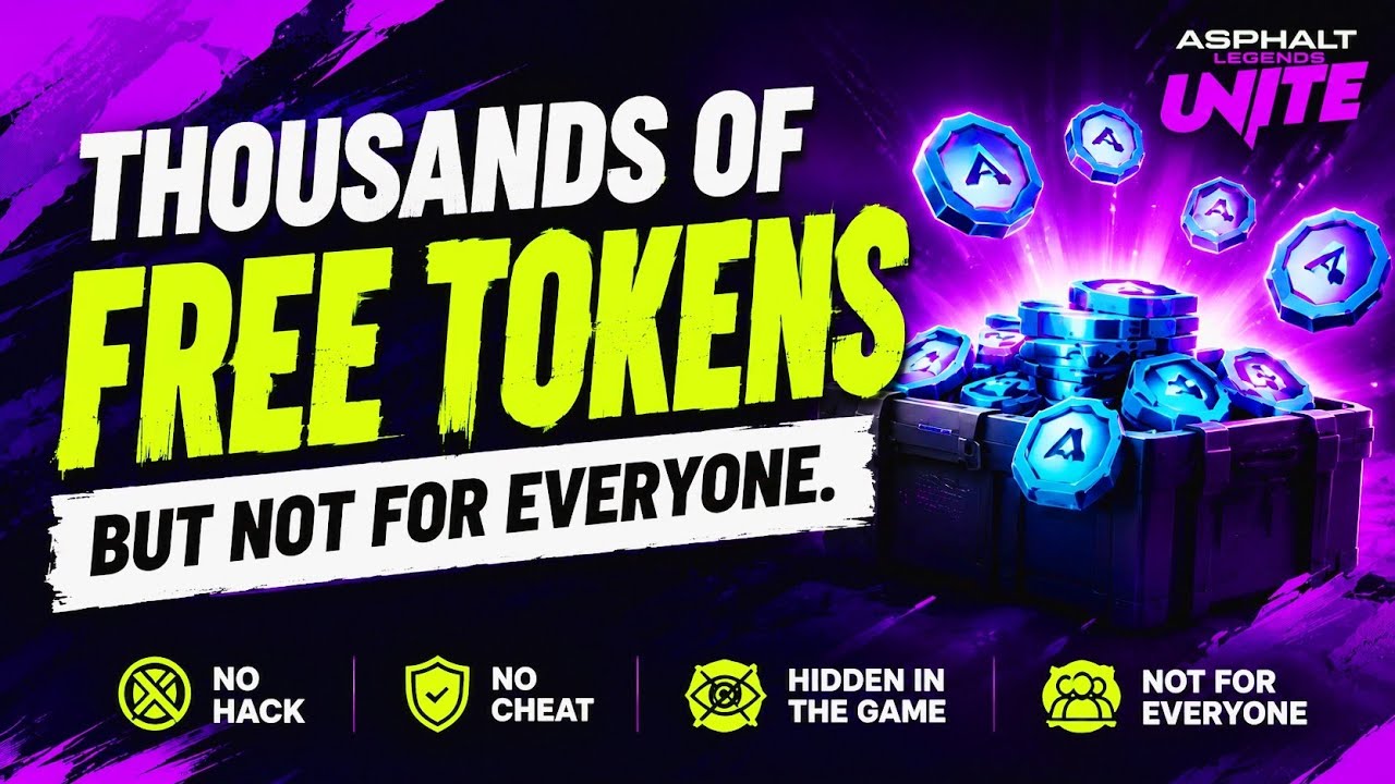 Asphalt 9 Legends Unite: забираем бесплатные синие жетоны, без багов, без читов, всё по-честному