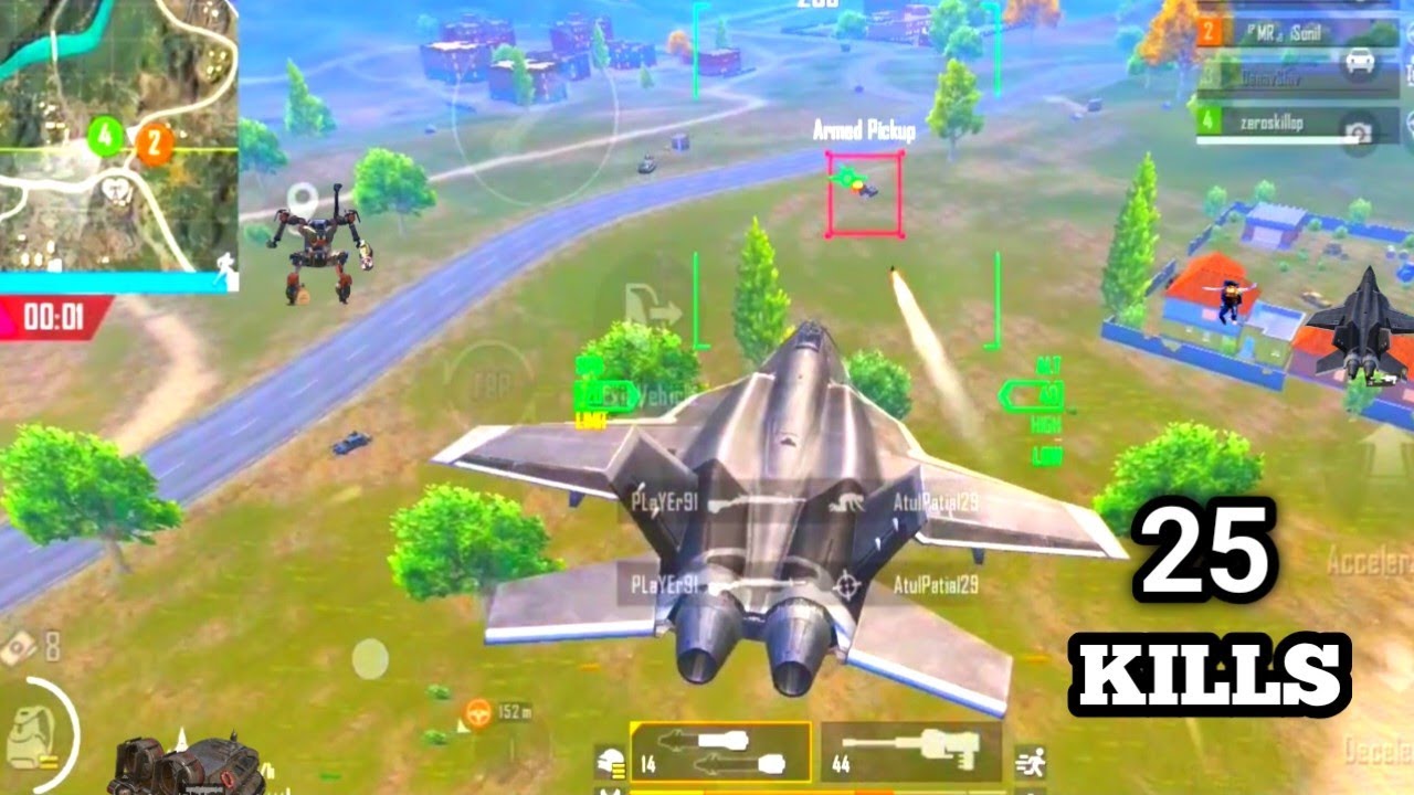 BGMI PUBG PAY LOAD fighter jet Tank game play, fighter jet Tank location,M202 Attack