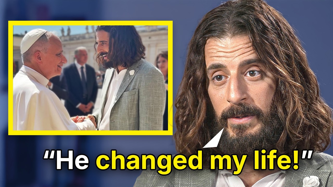 Jonathan Roumie Reacts To Meeting The New Pope!
